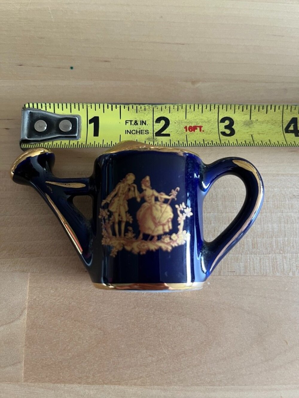Limoges Castel Porcelain Miniature Watering Can